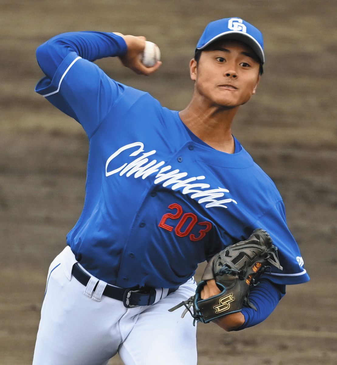 中日・育成の井上剣也、9回をピシャリ 最後は153キロ直球で空振り三振