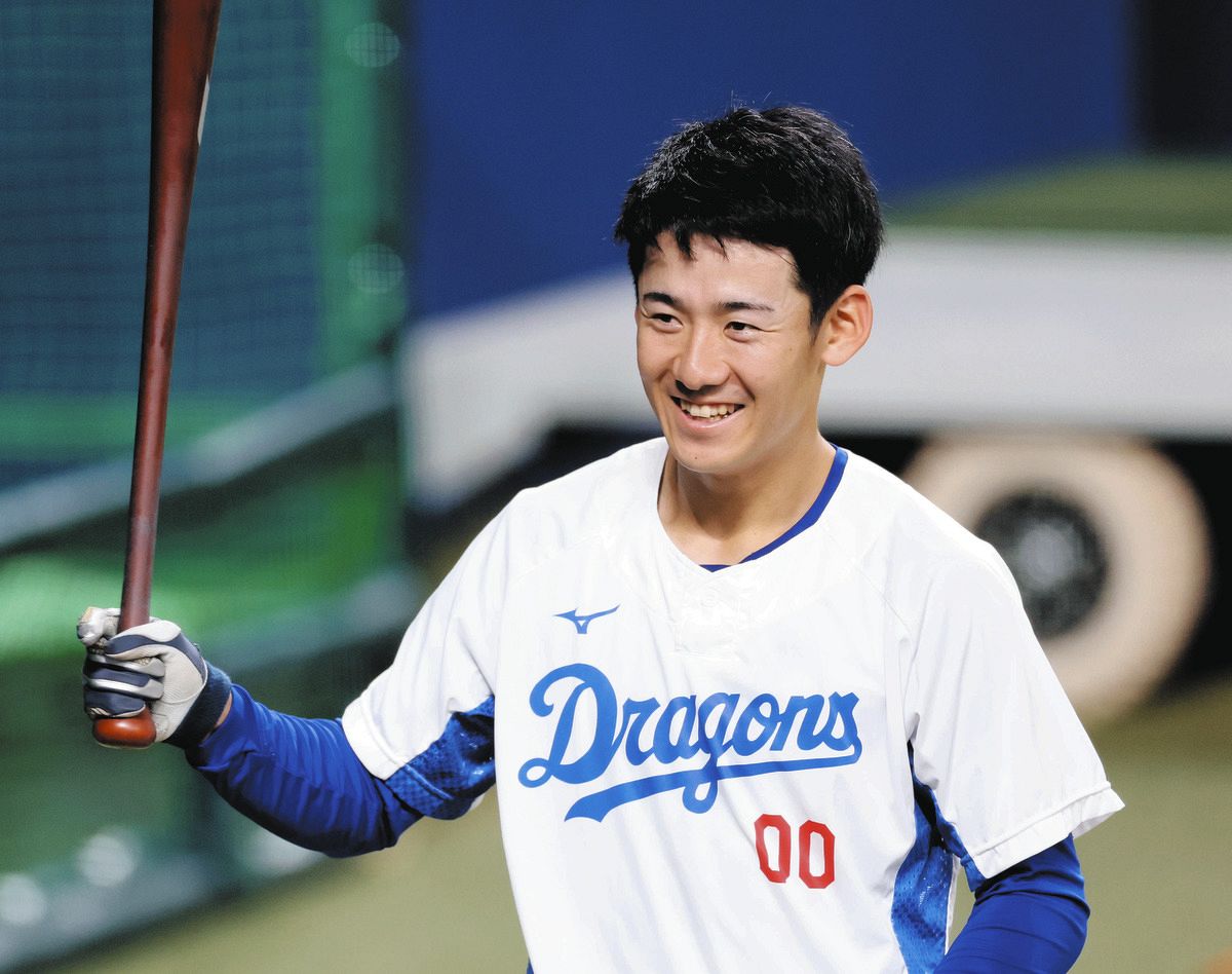 中日・尾田剛樹が「8番・中堅」でプロ初スタメン 中田翔が竜移籍