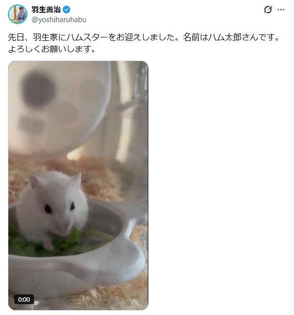 羽生善治九段 スマートフォンケース 実際の投稿】羽生善治九段が紹介した新しい“家族”「イケメン王子になり
