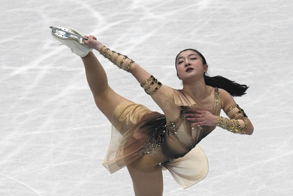 浅田真央　スピン 
