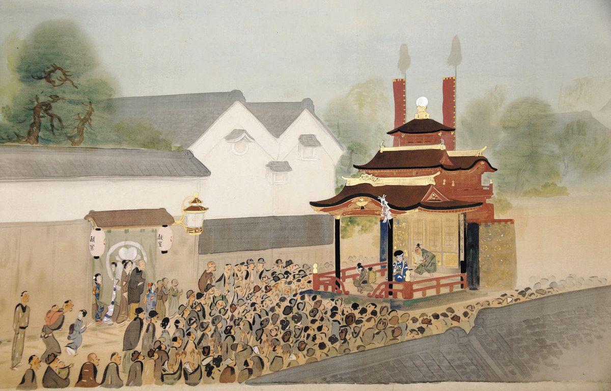 100年前の長浜曳山祭描く日本画発見 15日から長浜城歴博で10点公開：中