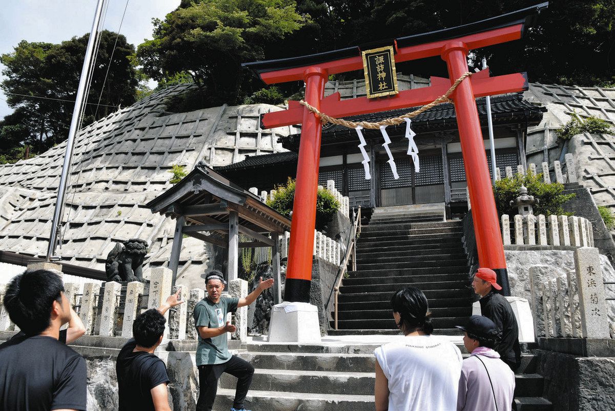 住民手作り 鳥居再建 地震で倒壊後 一から力合わせ 能登町姫・諏訪神社 どいやさ祭 間に合った：北陸中日新聞Web