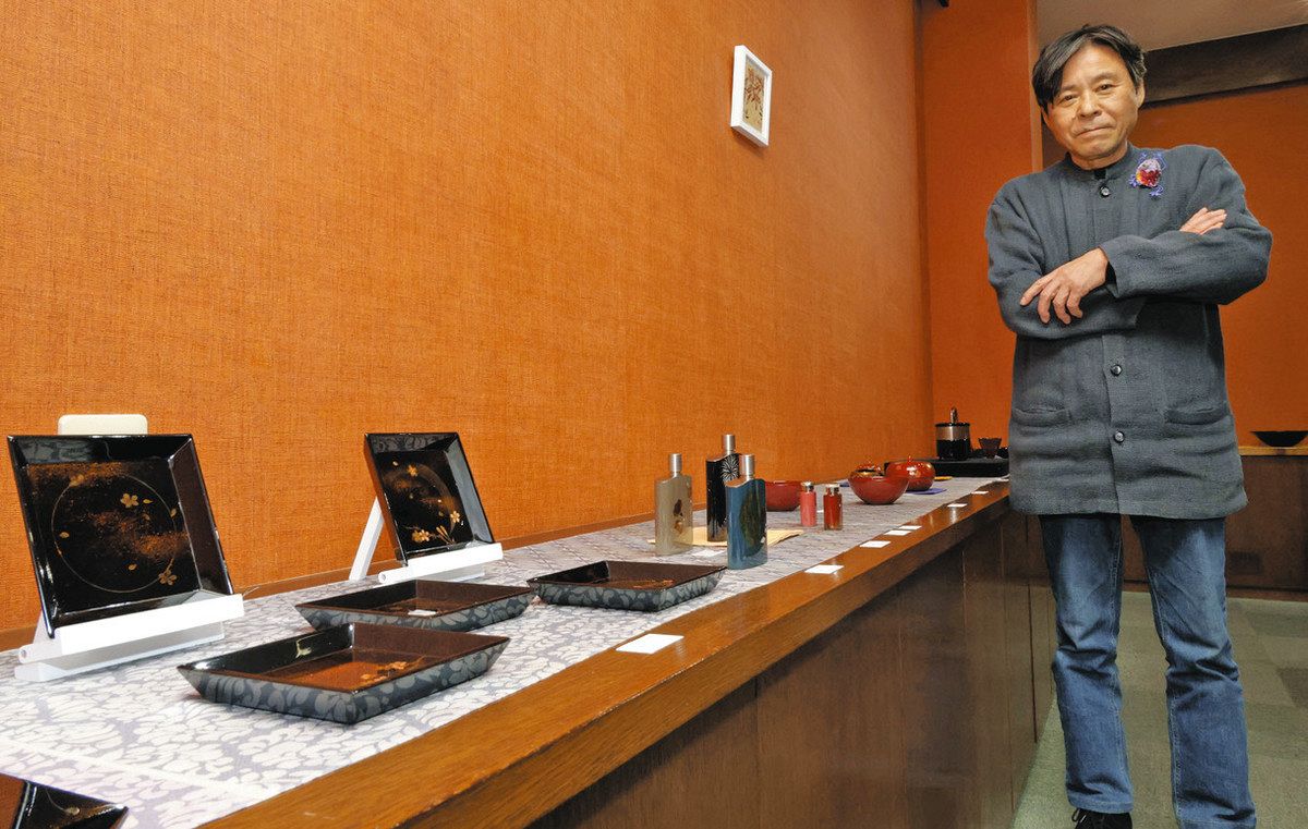 漆器の良さを次の世代へ 輪島塗職人の箱瀬さんが四日市で個展：中日新聞Web