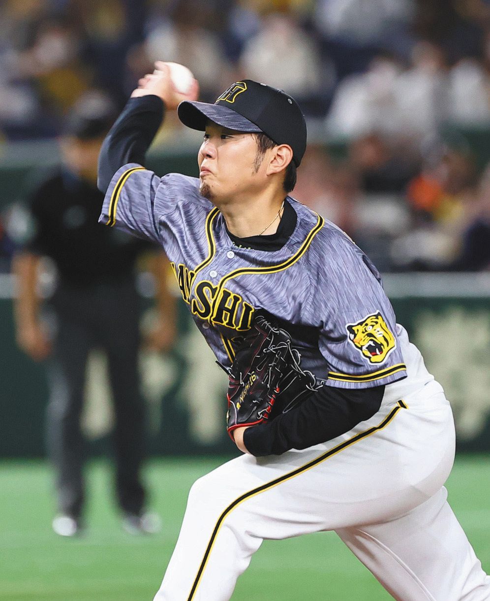 阪神 西勇輝が2回 アクシデントで降板 2点目を失った後 右手を振り 歩いてベンチに引き揚げる 中日スポーツ 東京中日スポーツ