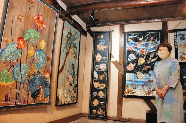 アップリケで「布の出合い」楽しんで 常滑・竹内さんが作品展：中日新聞Web