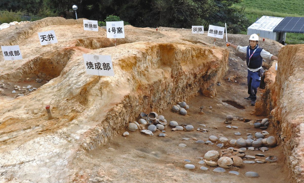 6～7世紀に操業裏付ける須恵器窯 大津・沢組遺跡で新たに3基発見：中日