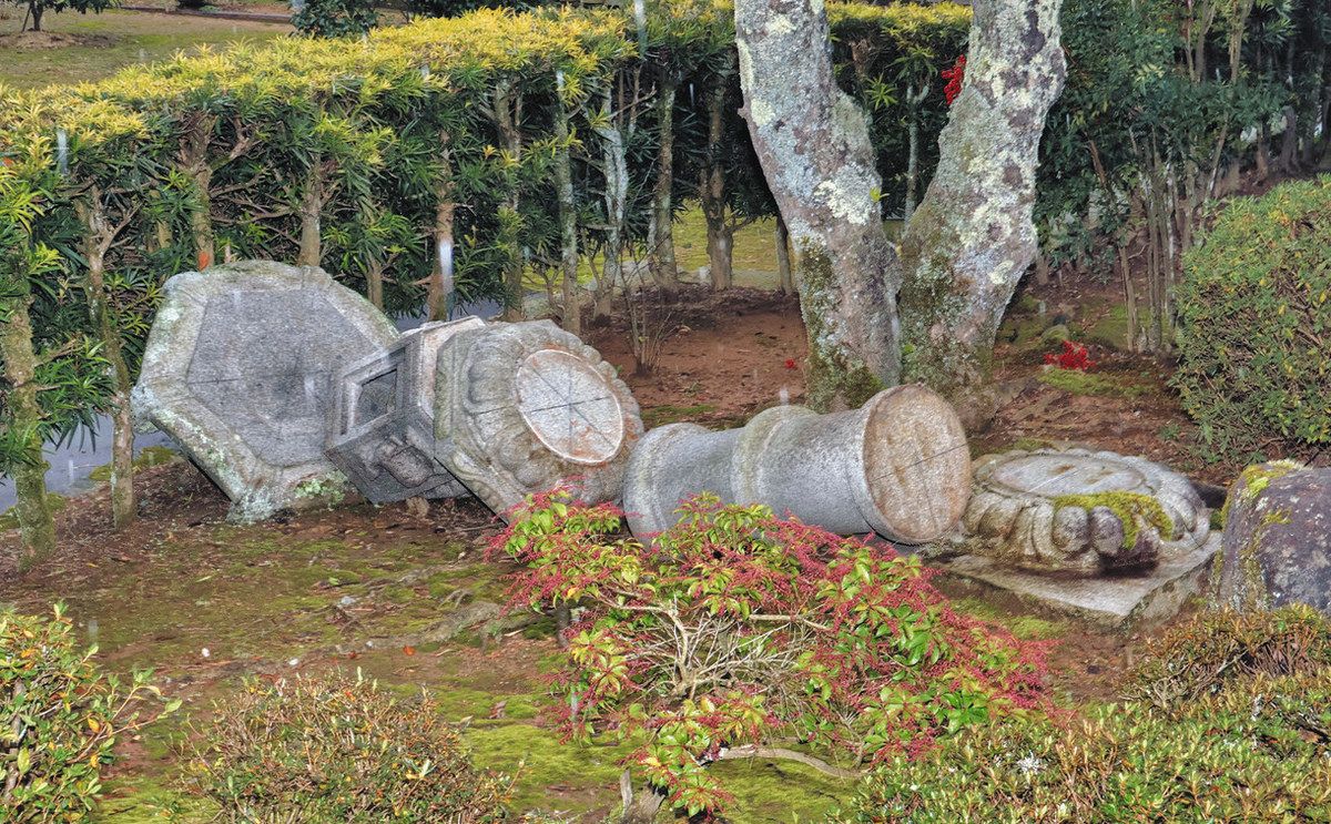 県内 灯籠倒壊、破損相次ぐ 造園、石材業者に多くの相談 ：日刊県民福井Web