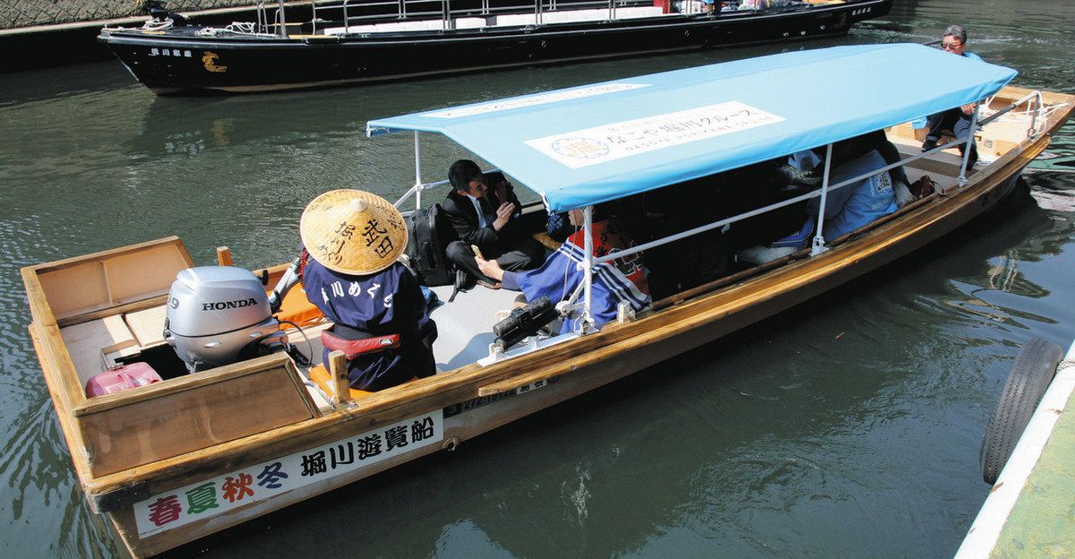 堀川クルーズ」に新遊覧船 松江市から無償貸与、営業始まる：中日新聞Web