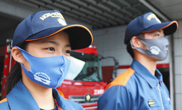 消防ｐｒマスク販売 豊橋 デザインに最長はしご車も 中日新聞web