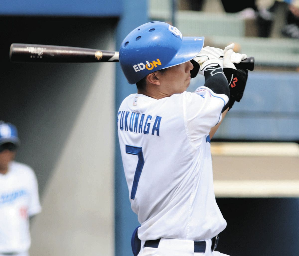 中日2軍】福永裕基が復帰後初安打「早く感覚をつかんでいかないと