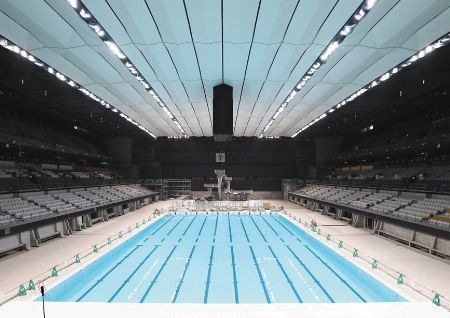 競泳の日本選手権が行われる東京アクアティクスセンター