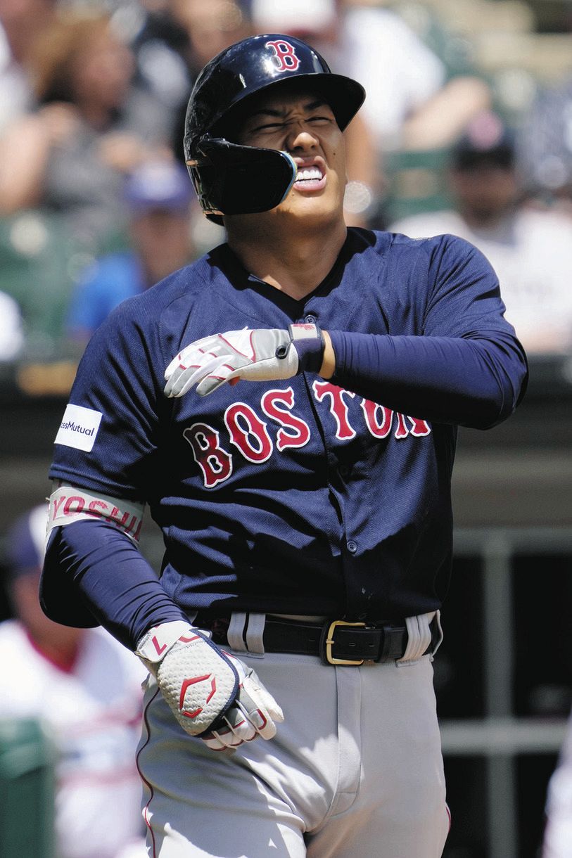 吉田正尚、164キロを右ふくらはぎに受けもん絶…一塁に歩く姿に「戦士だ」菊池を攻略、29度目マルチ安打で勝利に貢献：中日スポーツ・東京中日スポーツ