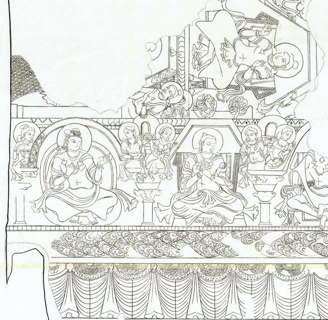 東南アジア、神様の緻密画 タリバンが爆破したアフガニスタン・バーミヤン大仏の天井画よみがえる