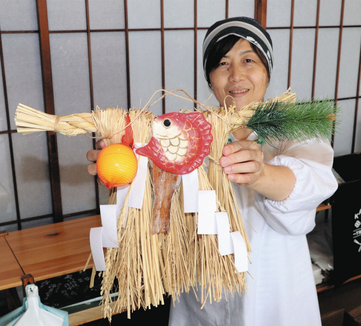 特製「しめ縄飾り」初の一般販売 敦賀・気比の商店主団体が予約受付