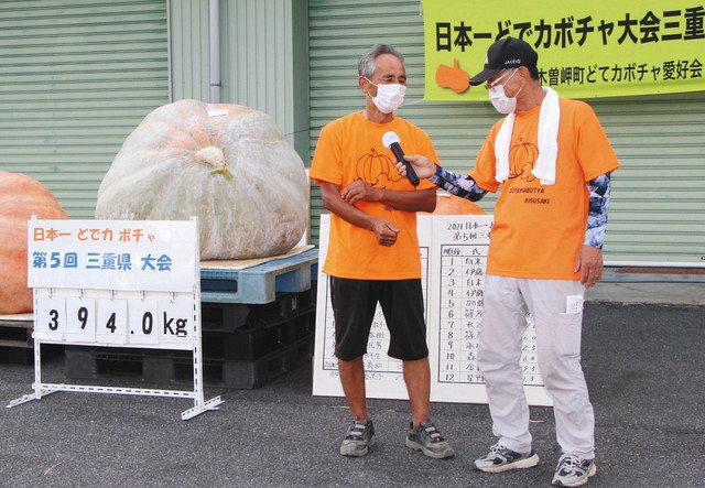 ３９４キロの巨大カボチャできた！ 木曽岬「どてかぼちゃ祭」：中日新聞Web
