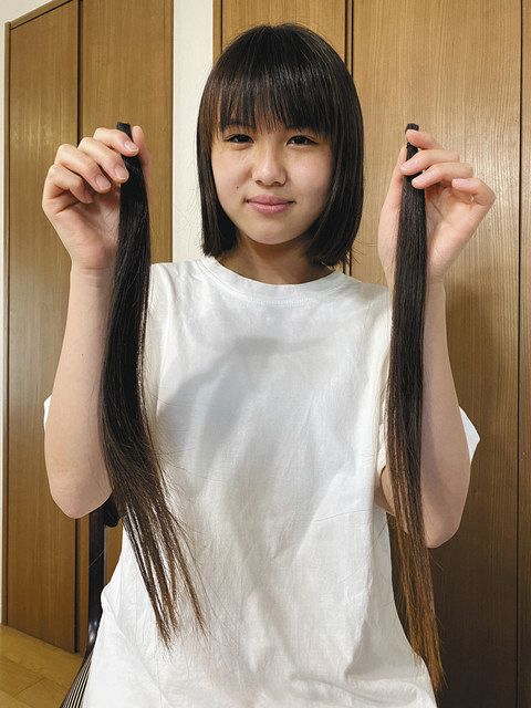 誰かのために」伸ばした4年間 名古屋の中３がヘアドネーション：中日新聞Web