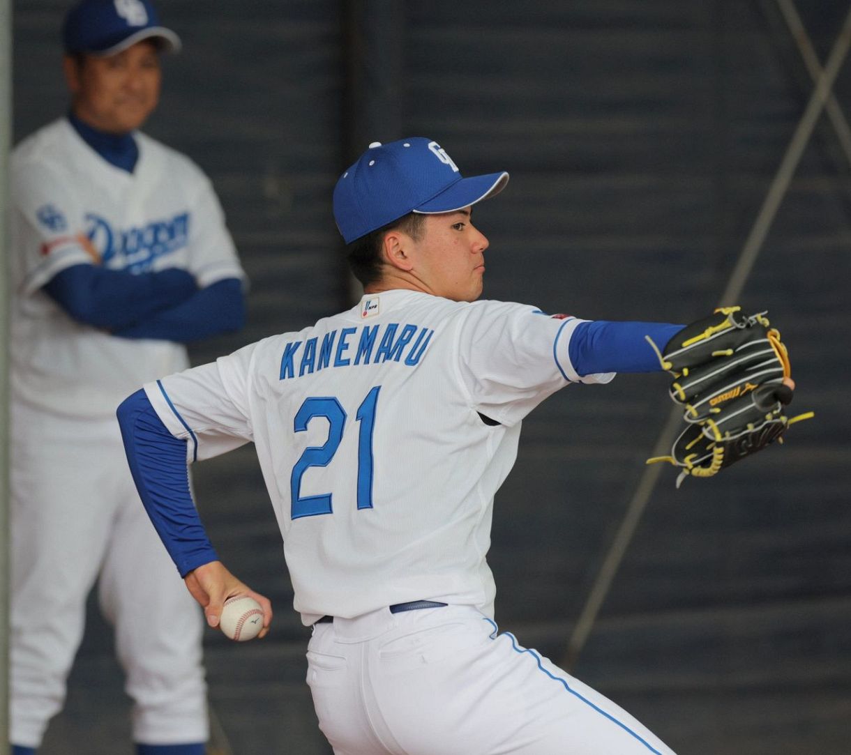 中日ドラゴンズ沖縄キャンプ金丸夢斗選手ユニフォームフリー21