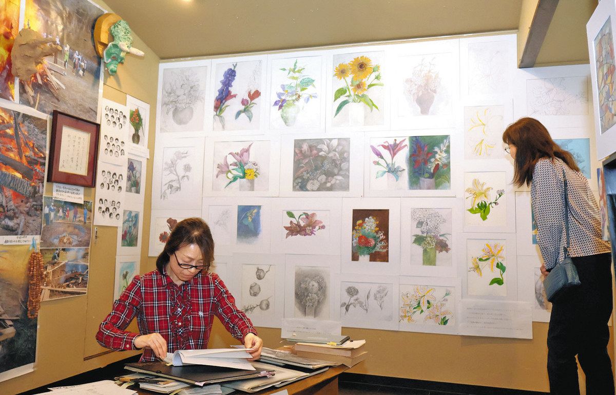 鎌倉正之氏の遺作展で油絵が輝く