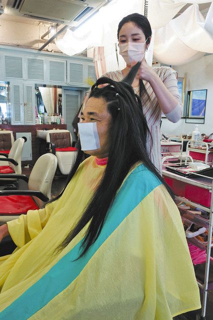 ヘアドネーション、男性だって協力したい 子どもウイッグ用の紙を寄付