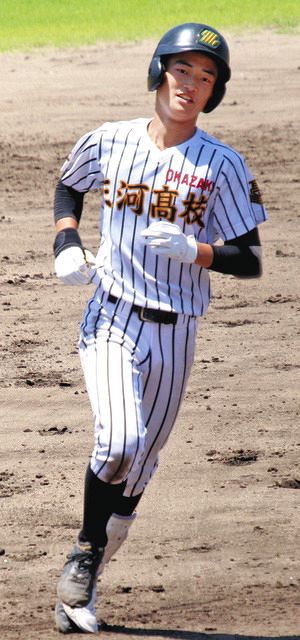 愛産大三河・後藤汰圭内野手が9回2ラン「高校最後の打席で打てたのは