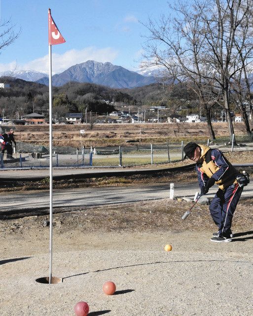 笑顔で ナイスショット 飯田で新春マレットゴルフ 中日新聞web
