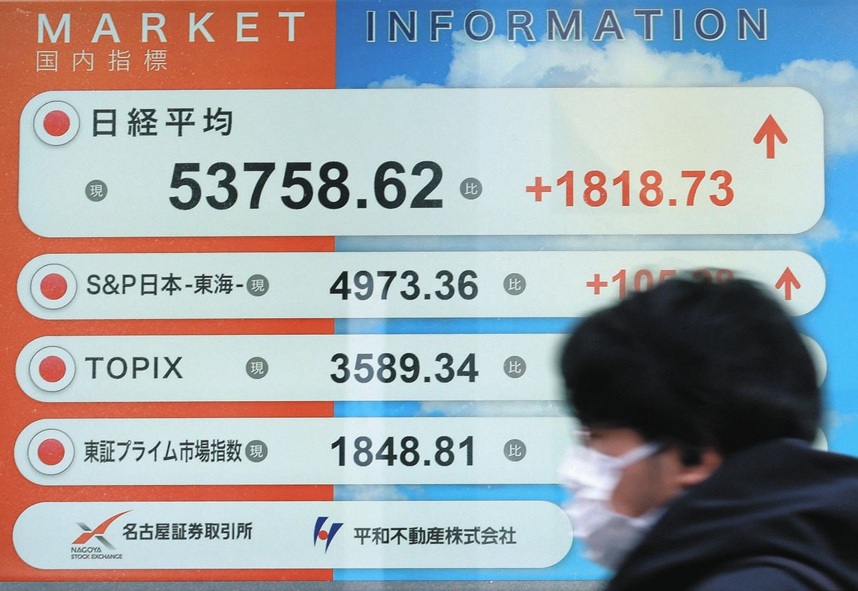 東証午前急騰、初の５万３千円台 解散報道で一時１８００円超高：中日新聞Web