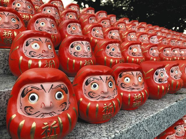 だるまさんがならんだ 名古屋 成海神社 ずらりと並ぶ圧巻の光景 中日新聞web