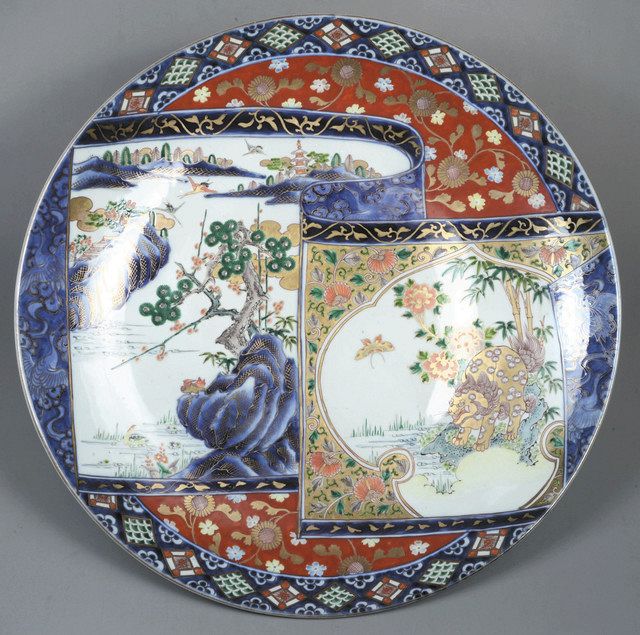 伊万里焼や若冲の水墨画 米原・近江はにわ館、旧常喜医院所蔵の名品