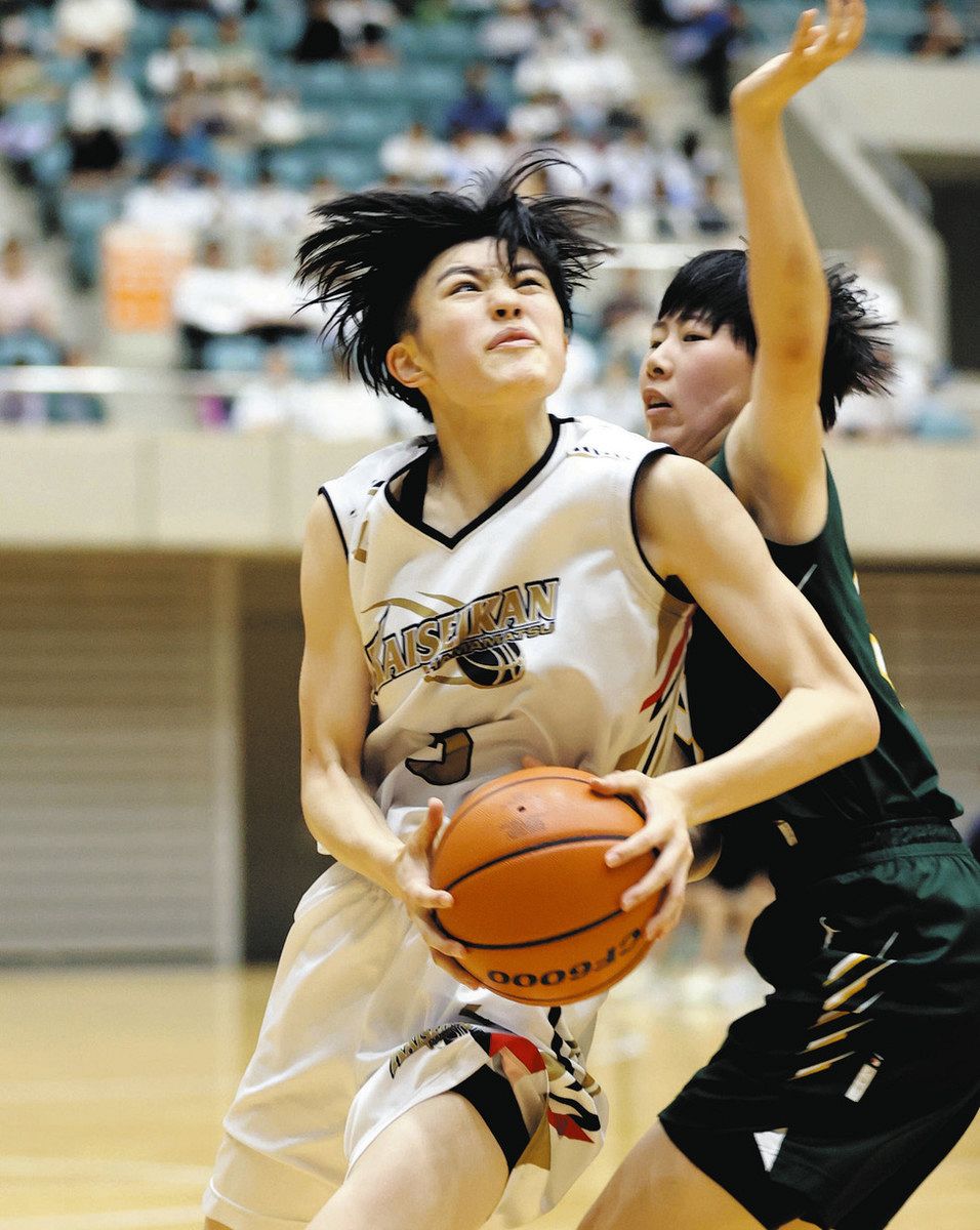 静岡県高校総体＞バスケ 男子・藤枝明誠、女子・浜松開誠館V：中日