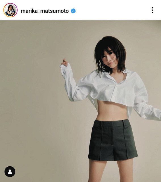 松本まりか、美しいくびれの写真【写真】：中日スポーツ・東京中日スポーツ