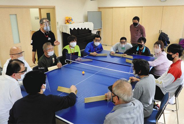 視覚障害者と卓球バレー 福井でボランティア体験講座 中日新聞web