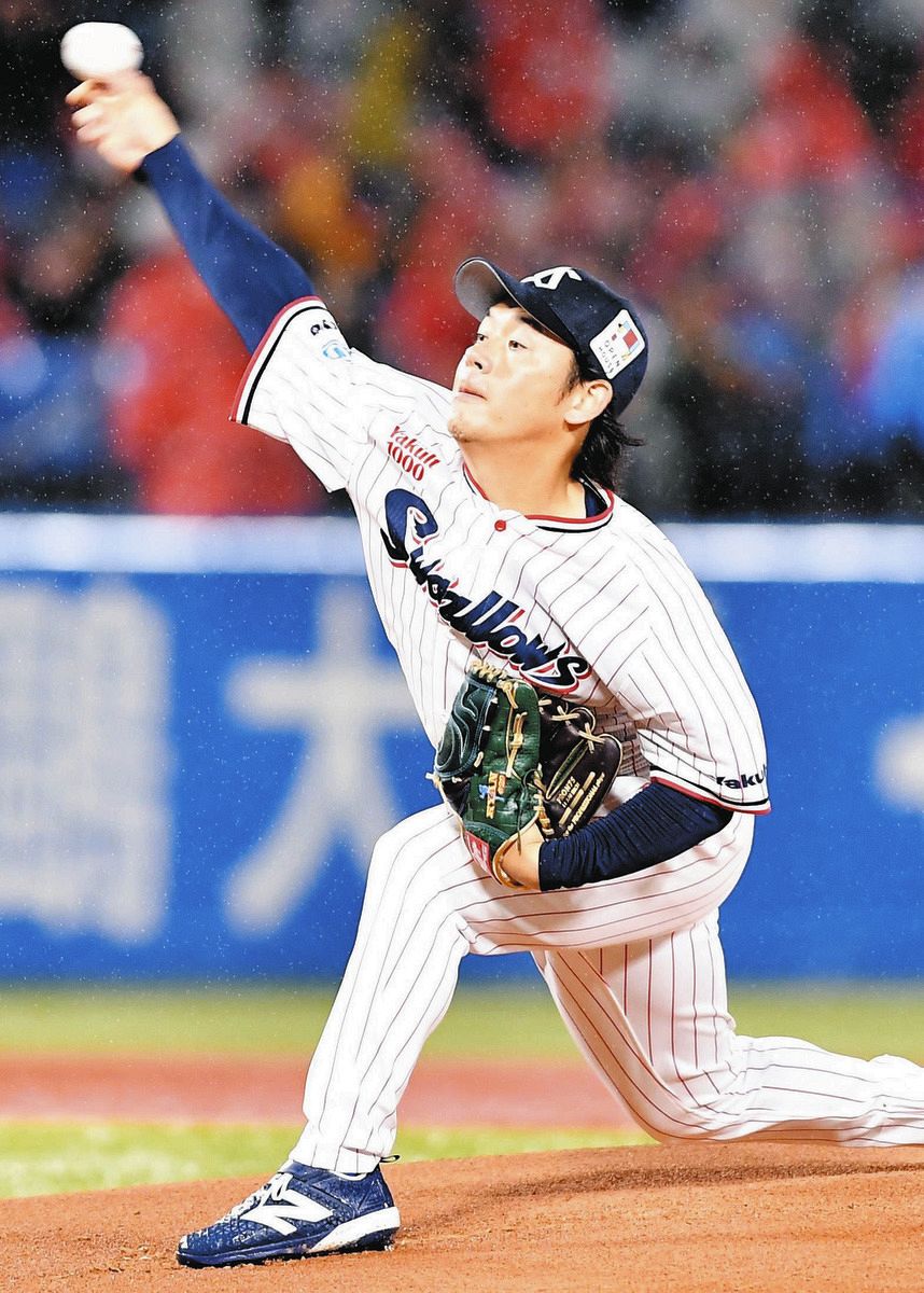 ヤクルト・小川泰弘、今季初勝利に”自援”の適時打「古賀選手の配球の