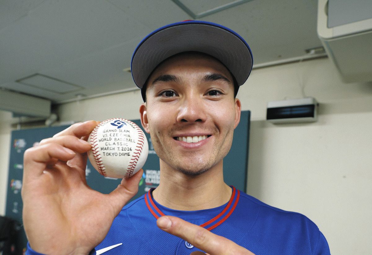 WBC 台湾代表　スチュアート・フェアチャイルド　直筆サインボール ◇台湾・フェアチャイルド、「日本人のファンの方が」ホームランボール