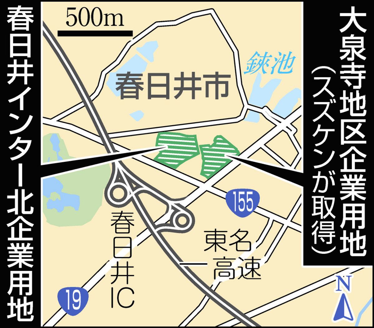 春日井インターチェンジ北の企業用地、春日井市が取得へ 定例会に関連