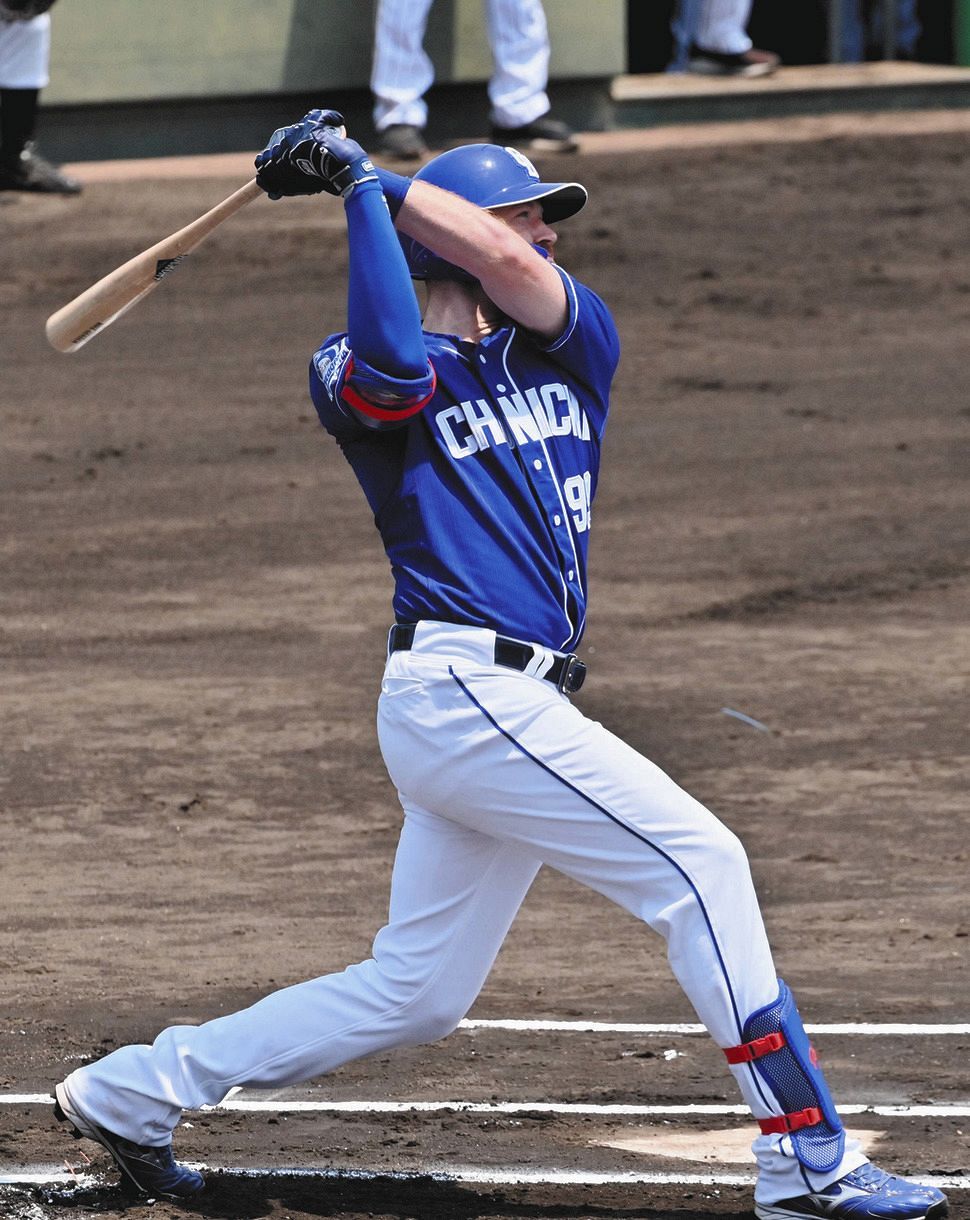 中日2軍 ガーバーが来日初本塁打 阪神 佐藤蓮の150キロをドンピシャ 中日スポーツ 東京中日スポーツ