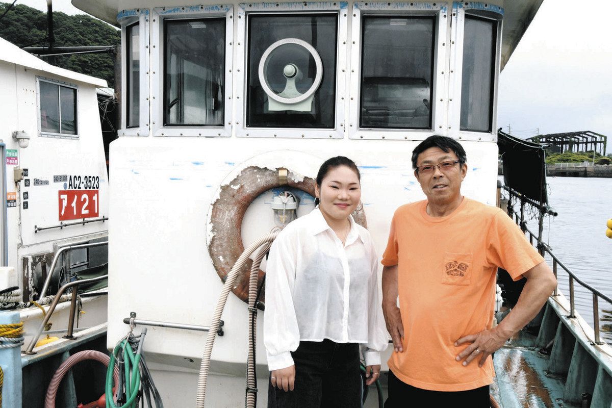 豊浜漁協に16歳の女性漁師 半田出身の工藤さん、中学卒業後に就職し1年