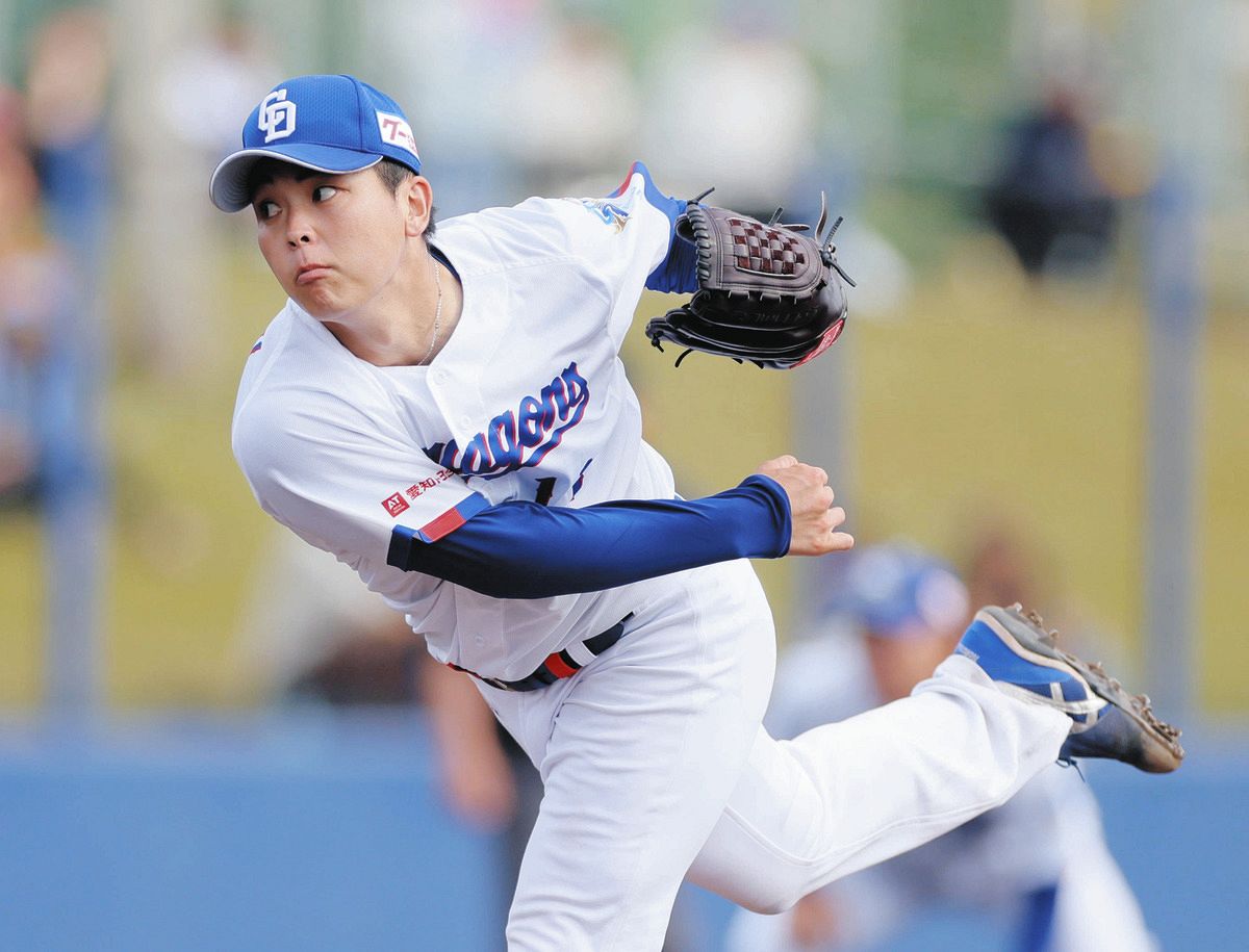 中日1位・中西聖輝、OP戦初登板で3イニング無失点！ 15日の練習試合 