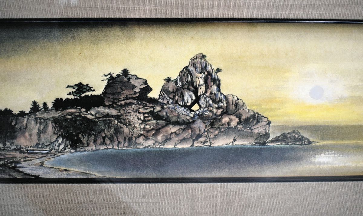 描いた風景 被害心痛む 竹中さん（穴水出身）元警察官の水墨画家：北陸