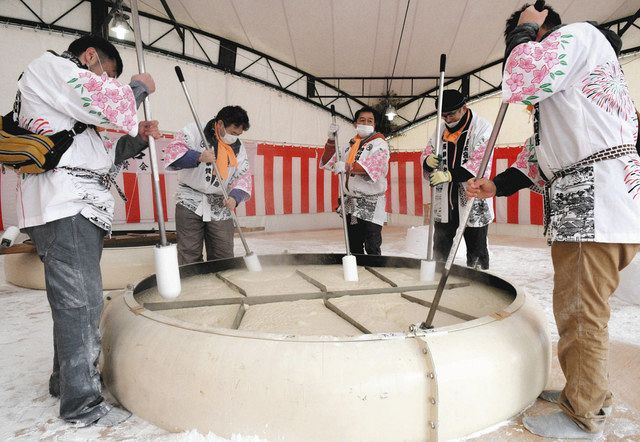 国府宮はだか祭 奉納の大鏡餅が完成 一宮 尾西奉賛会 中日新聞web