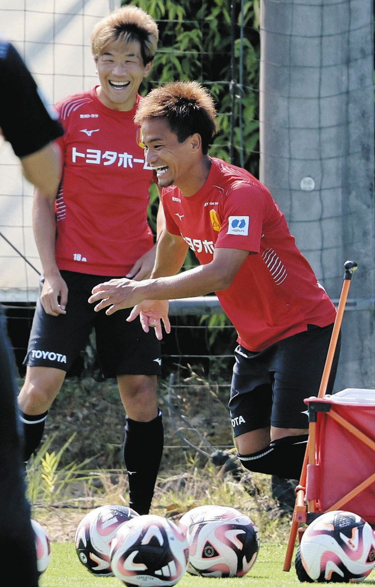 名古屋グランパス】FC東京から移籍のDF徳元悠平が合流、名古屋の猛暑も
