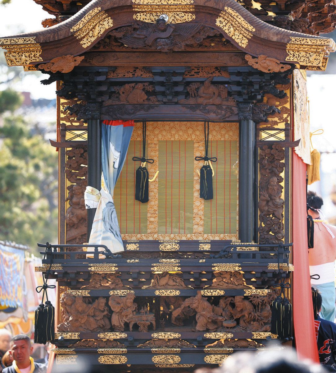 江戸の精緻がよみがえる 乙川まつりの「浅井山」が山車の彫刻を修復