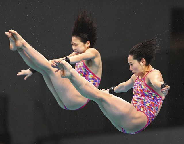 飛び込み 板橋・荒井組７位 女子シンクロ 五輪最終予選・テスト大会：中日新聞Web