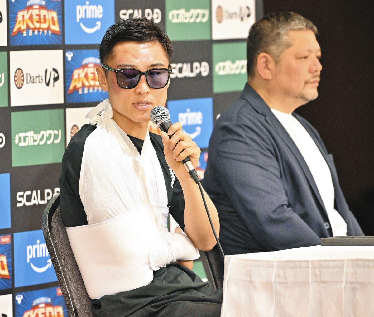 中谷潤人に敗れた西田凌佑、「シンプルに悔しいですね」脱臼の右腕つっ