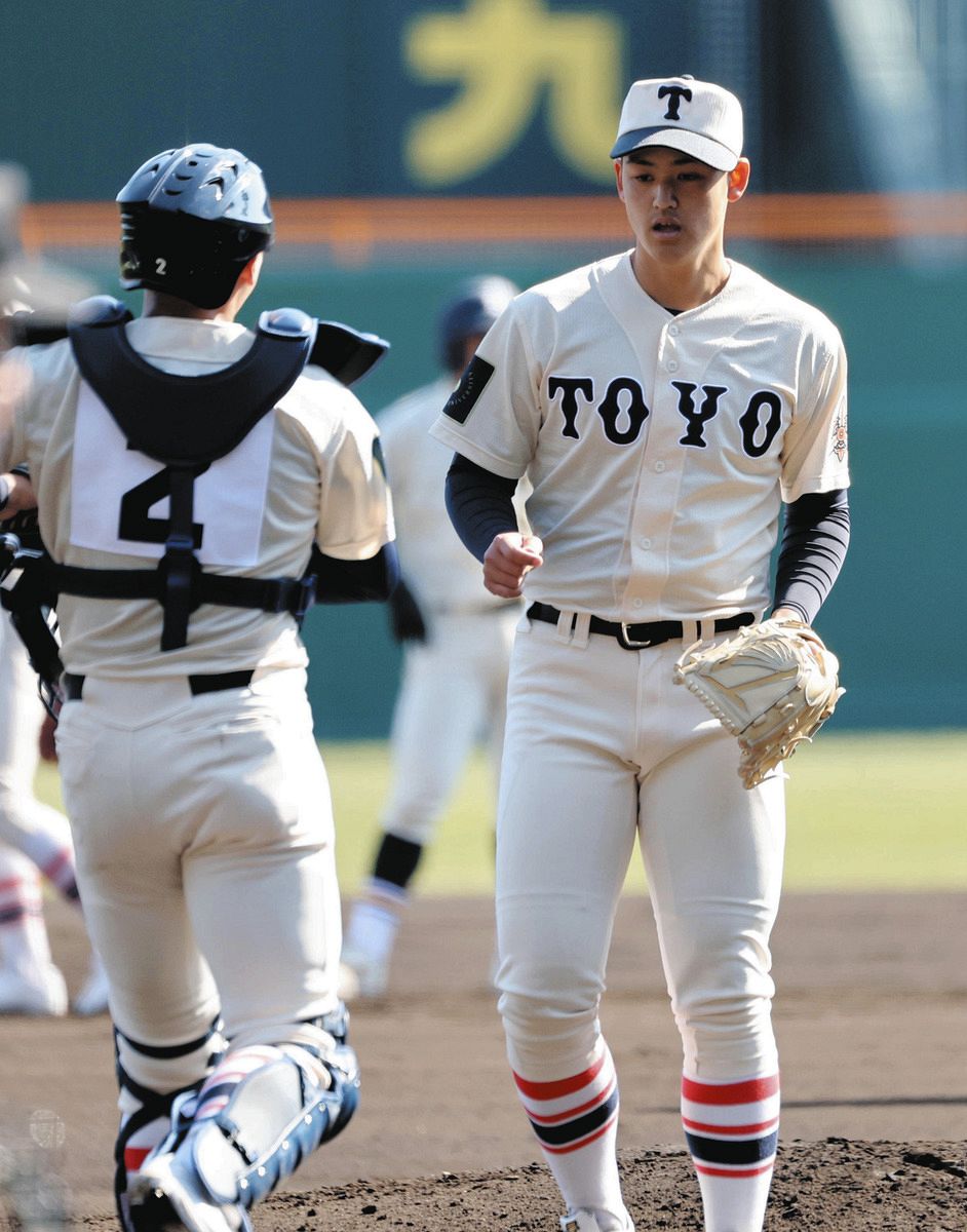 東洋大姫路・阪下漣にアクシデント、1イニングで降板申し出「危険信号