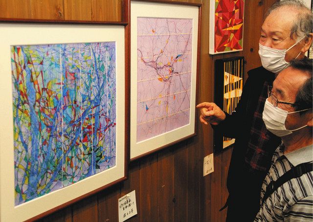 コロナ禍表現した抽象画など浜北で展示 磐田の鈴木さん 中日新聞しずおかweb