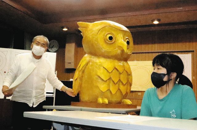 稲わらで巨大フクロウ、小6生の原画を基に制作へ 鈴鹿：中日新聞Web