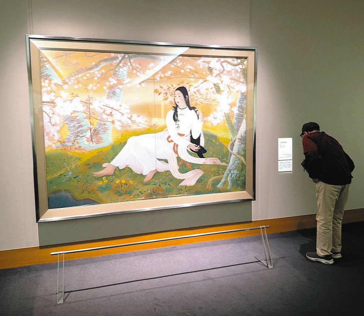 日本画、抽象画 自在の筆 県水墨美術館 堂本印象 没後50年記念展 大正