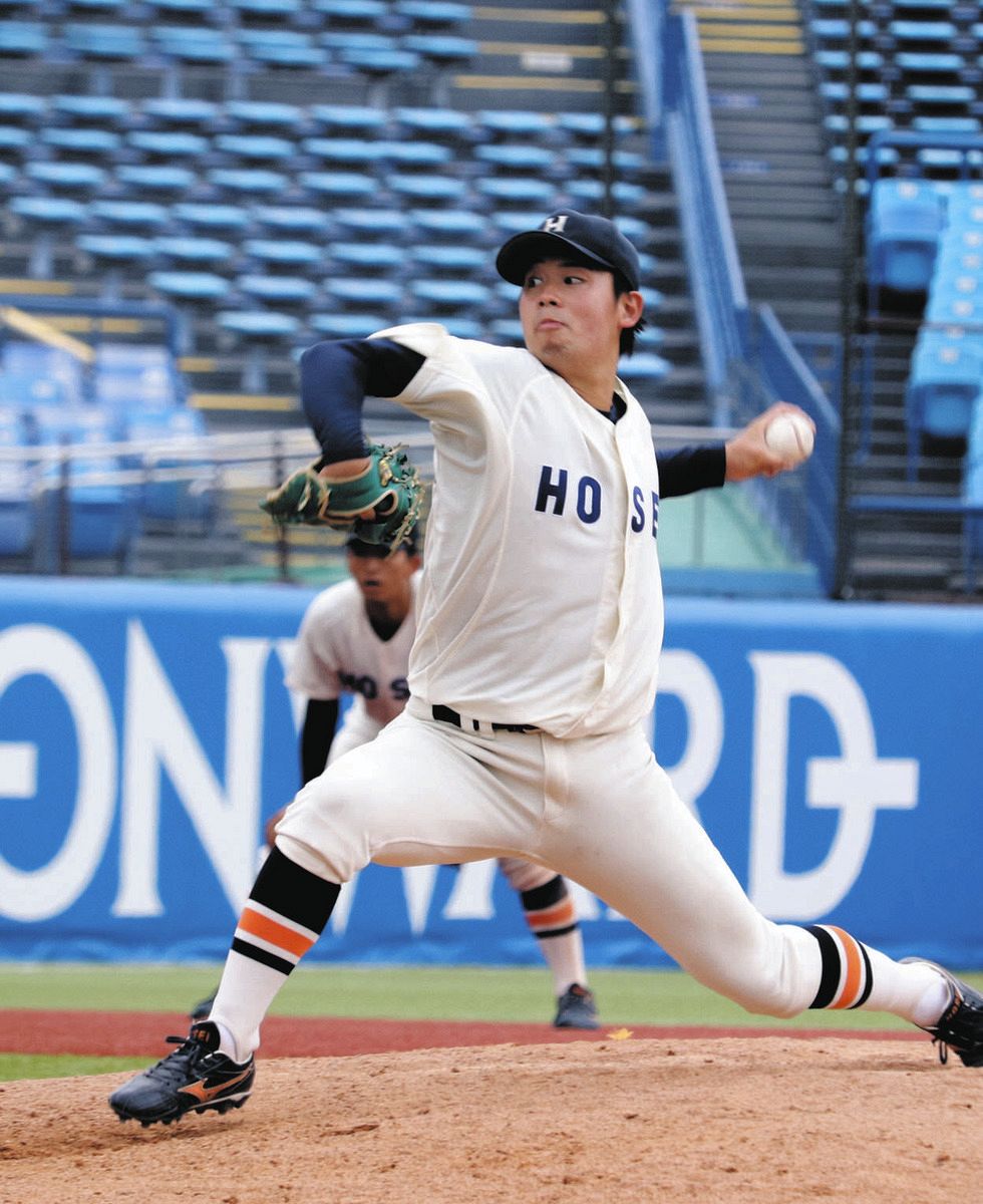 法大エース左腕・野崎慎裕、「意地は見せられました」5回1失点今季3