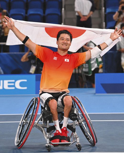 車椅子テニス 王者 国枝慎吾 直筆サイン入り写真 パラリンピック 金メダル 車椅子テニス 王者 国枝慎吾 直筆サイン入り写真 パラリンピック