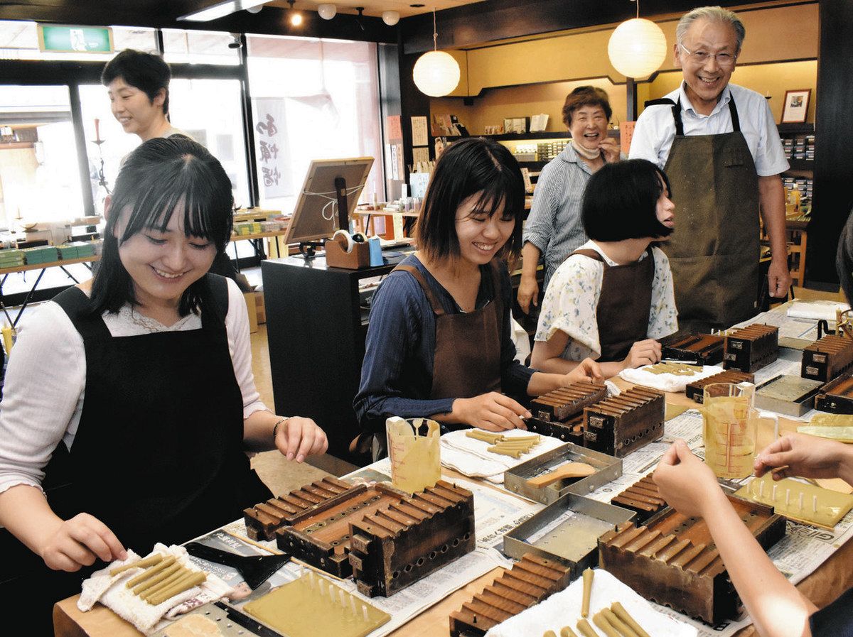 和ろうそく教室 ようやく開催 被災後、仮店舗で高沢さん 七尾：北陸中日新聞Web